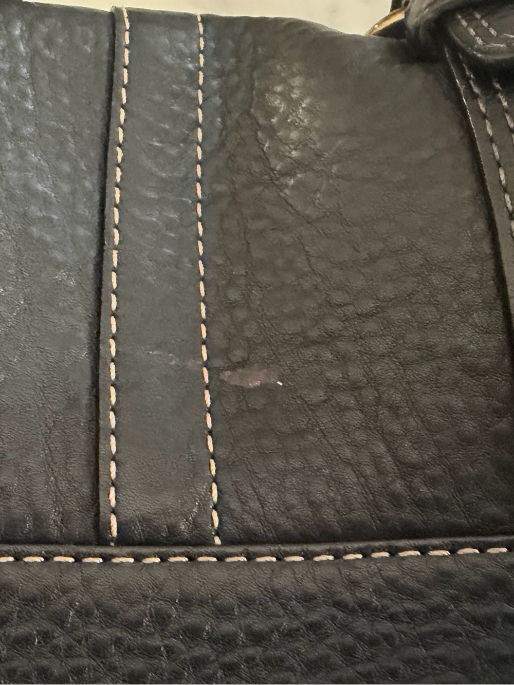Vintage Coach "Chelsea" Black Pebble
Leather Satchel Handbag - Picture 7 of 15